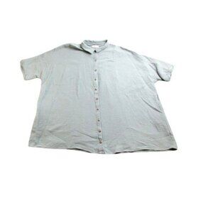 BOHOBLU Shirt Womens Medium Button Up‎ Collared Oversized Collared Ladies